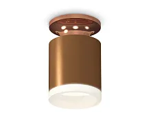 Светильник накладной Techno spot XS6304152 Ambrella light коричневый 1 лампа, основание коричневое в стиле современный круглый